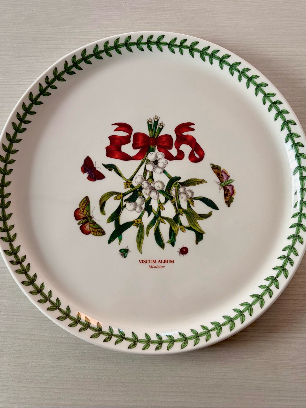 Portmeirion Mistletoe Serving plate Fire and Ice Made in Britain Discontinued!